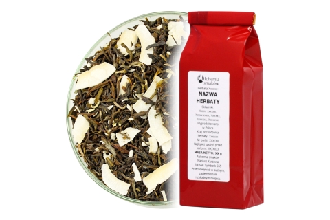 Herbata Biała FUJIAN WHITE KOKOS WANILIA (OT) (25g) Wanilia z Nutą Kokosa